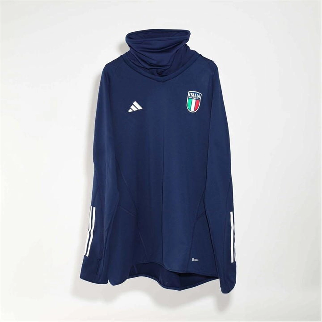 Adidas Originals Italy 2023/24 Warm Up Top - Blue